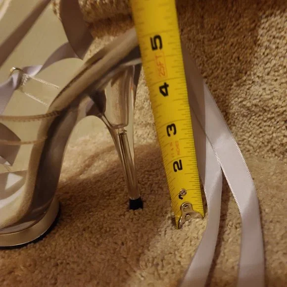 Funtasma Clear Stiletto Heals NIB - Picture 10 of 16